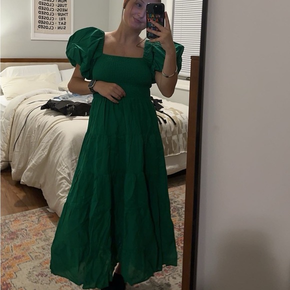 Petal & Pup Morgan Tiered Dress Green - Picture 4 of 4